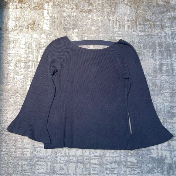 ANN Taylor Loft Bar Bell Sleeve Sweater Nwt - Picture 2 of 11